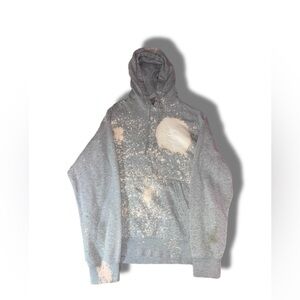 Nike Gray Hoodie with White Splatter